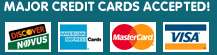 major credit cards accepted